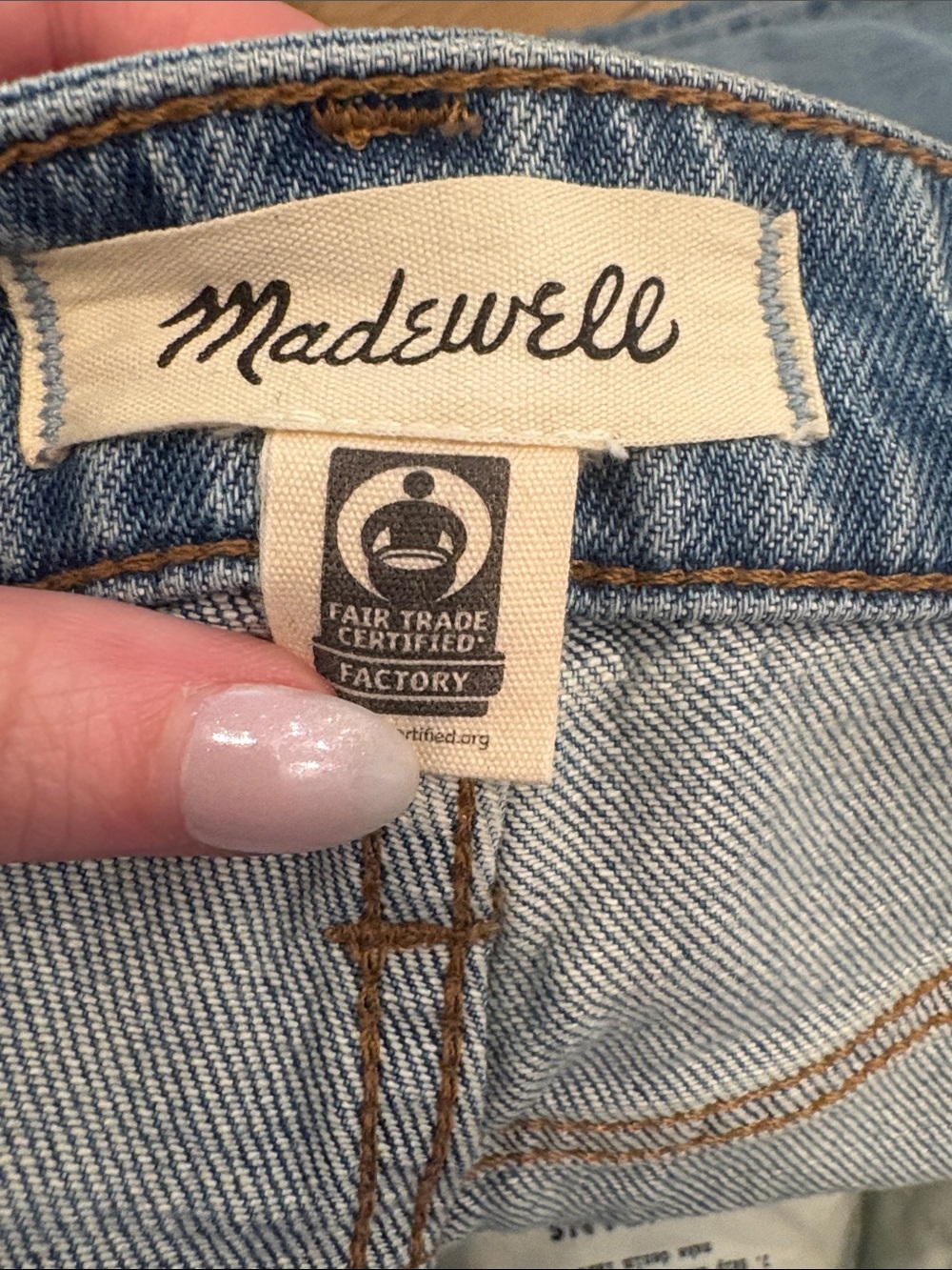 Madewell Light Blue Distressed Straight-Leg Jeans - Picture 5 of 6